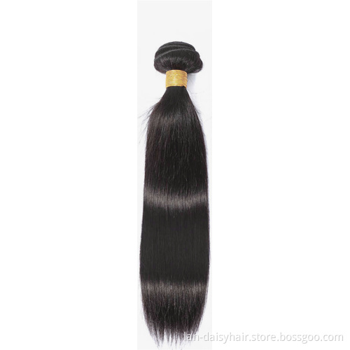 Lan-Daisy BrazilianStraight Bundles With Closure Remy   6-26 inch Human Hair 3 Bundles With Closure Brazilian Hair 10A Grade